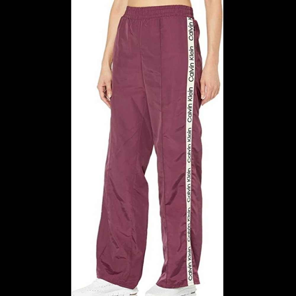 Large Calvin Klein Logo Wide Leg Pants